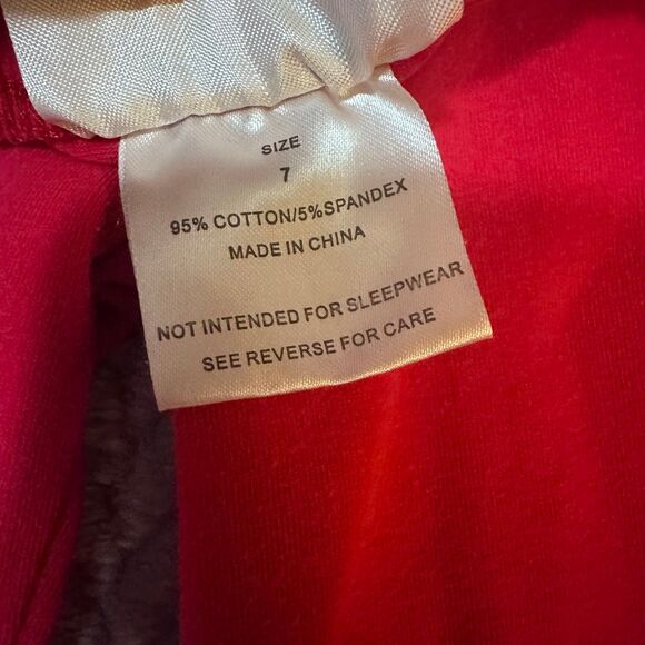 Girl’s Red Ruffle Pants Size 7 - Picture 6 of 8